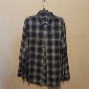 Plaid long sleeve button down